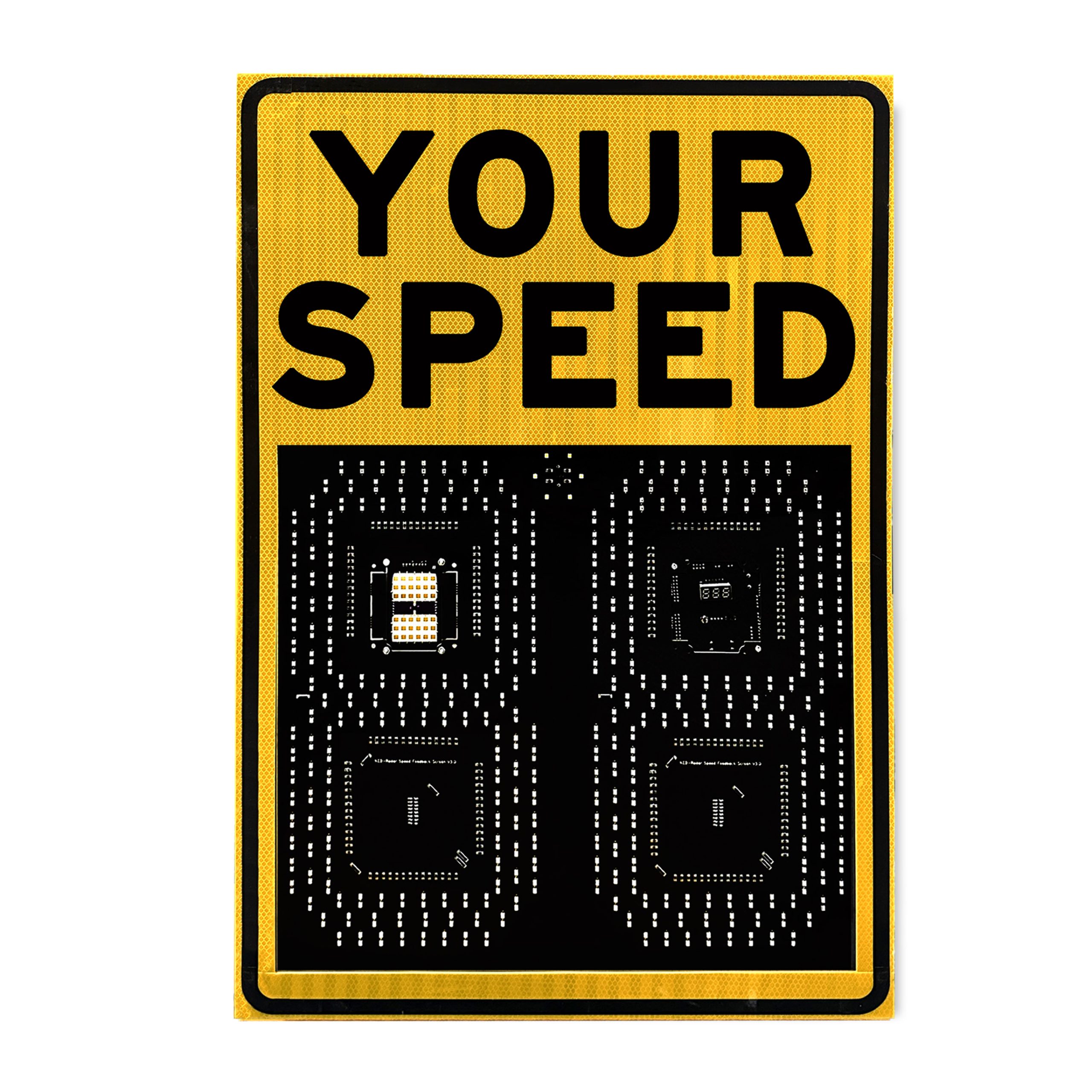 雷达测速屏500x700MM(铝壳)